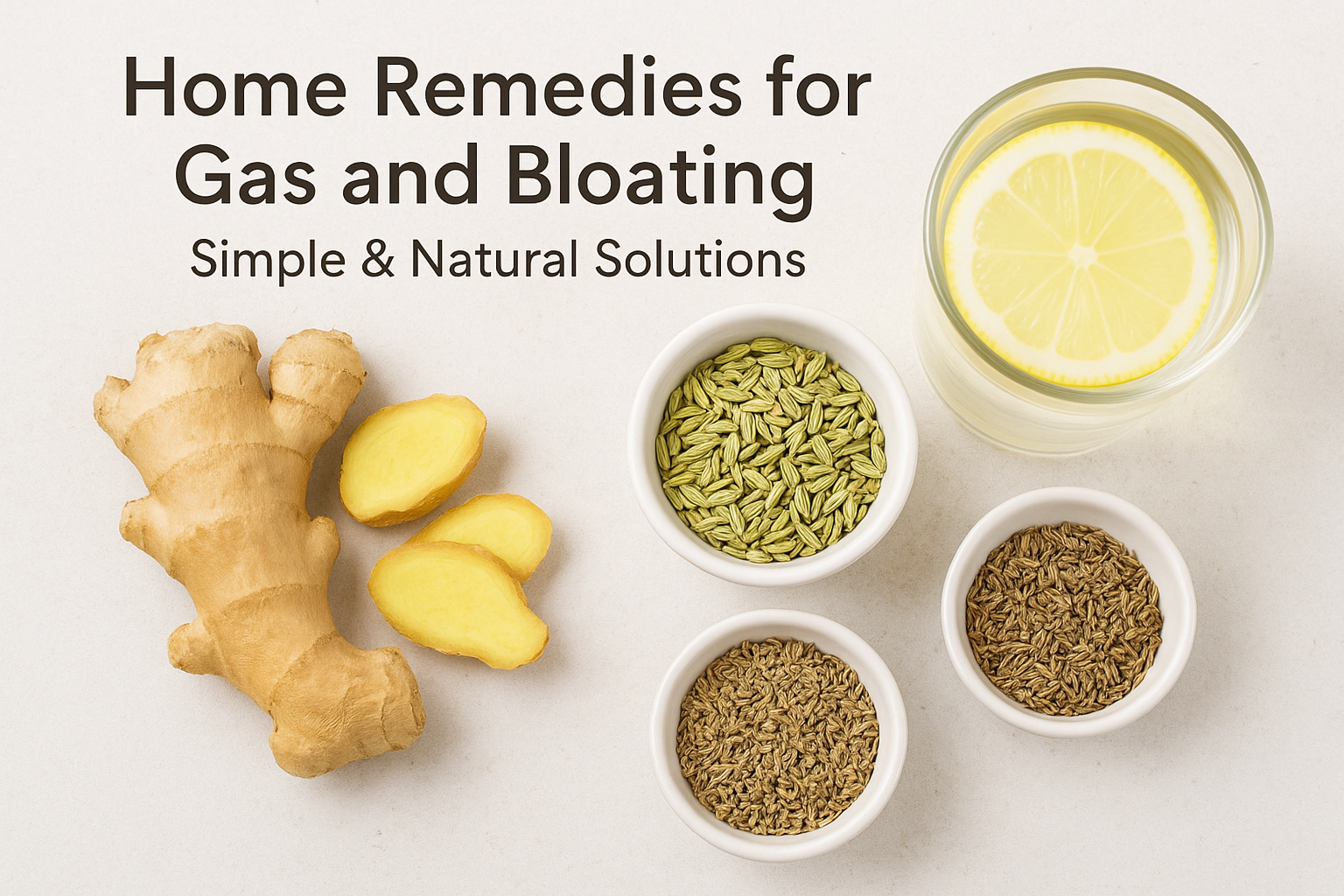 Home Remedies for Gas and Bloating – Simple & Natural Solutions